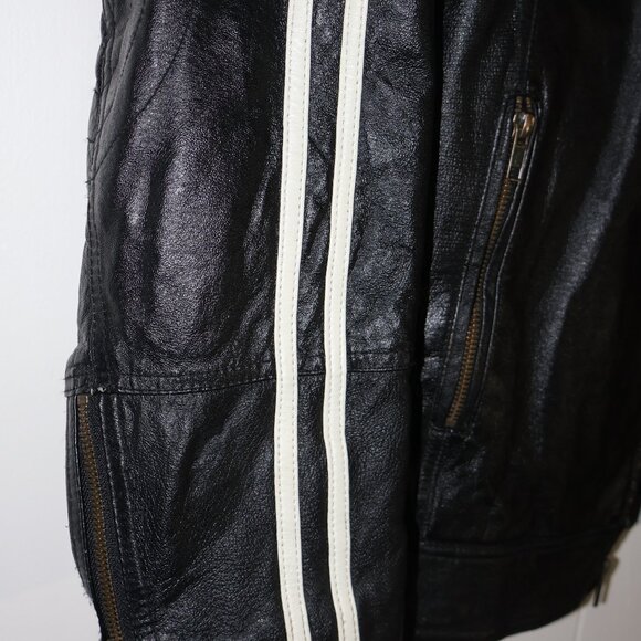 725 Originals faux Leather Moto Jacket Men’s Size S - Picture 4 of 9
